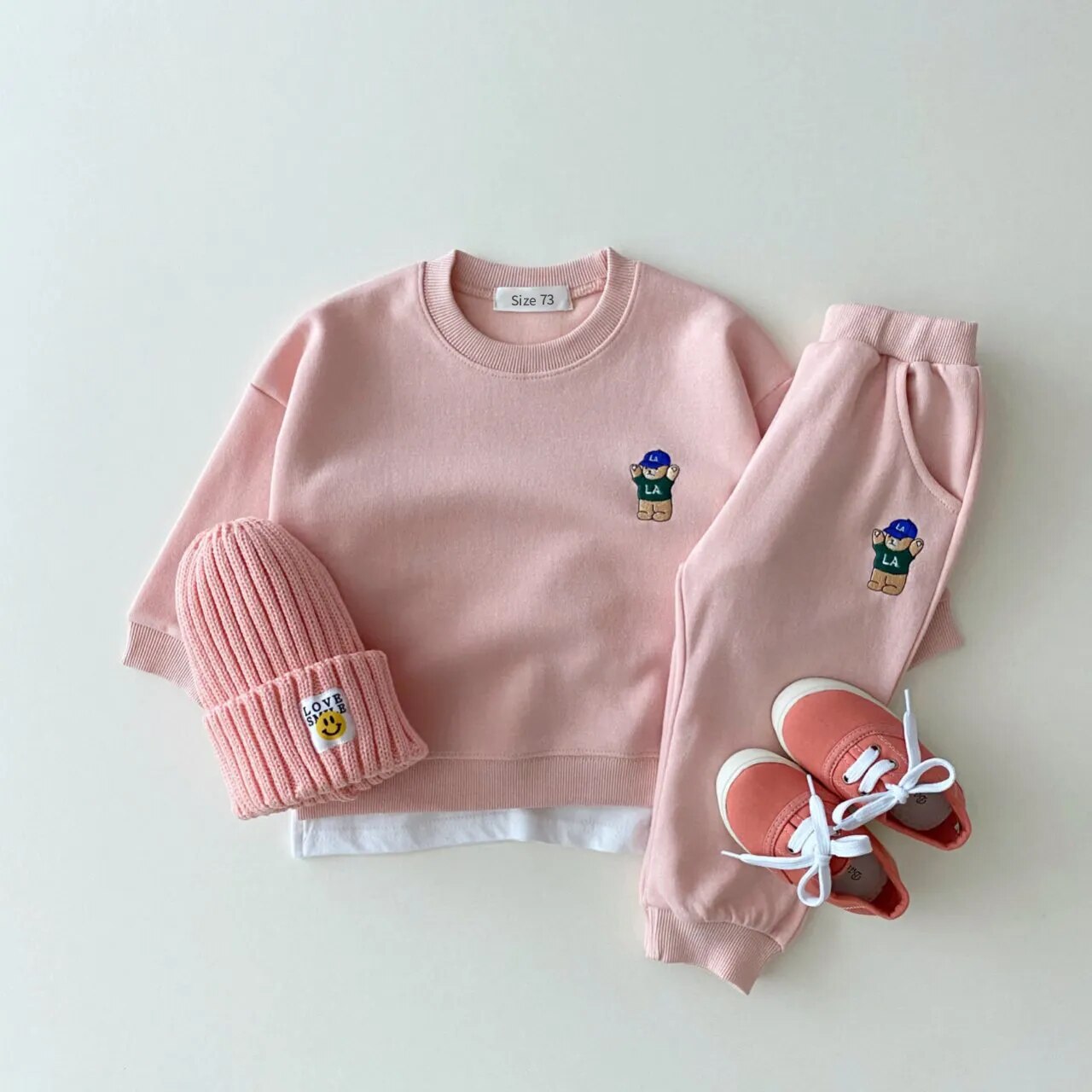 Gender Neutral Cheer Bear Sweat Suit