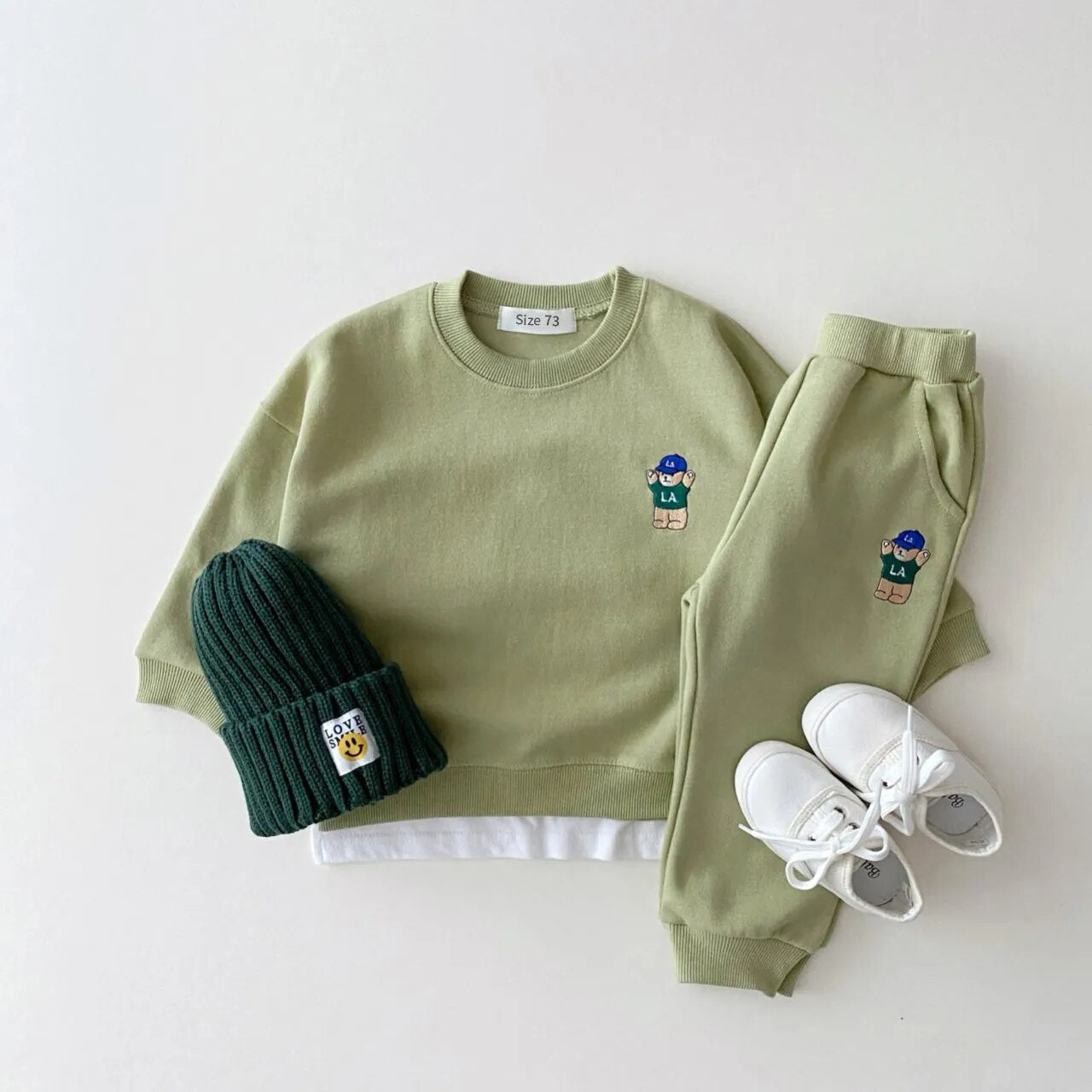 Gender Neutral Cheer Bear Sweat Suit