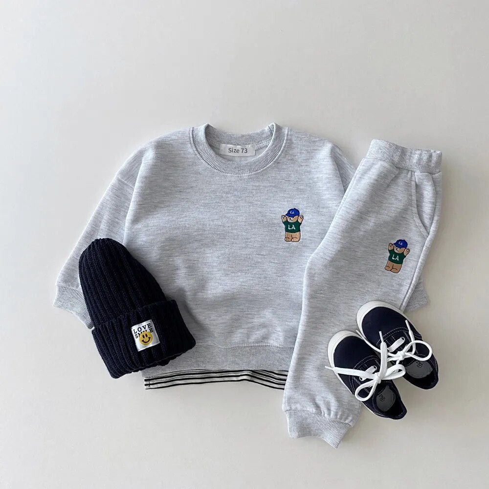 Gender Neutral Cheer Bear Sweat Suit