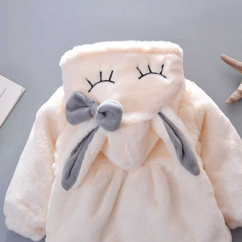 Girls Plush Bunny Coat