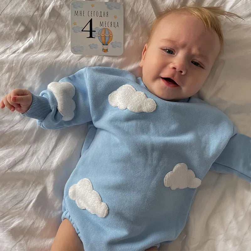 Gender Neutral Baby Cloud Romper