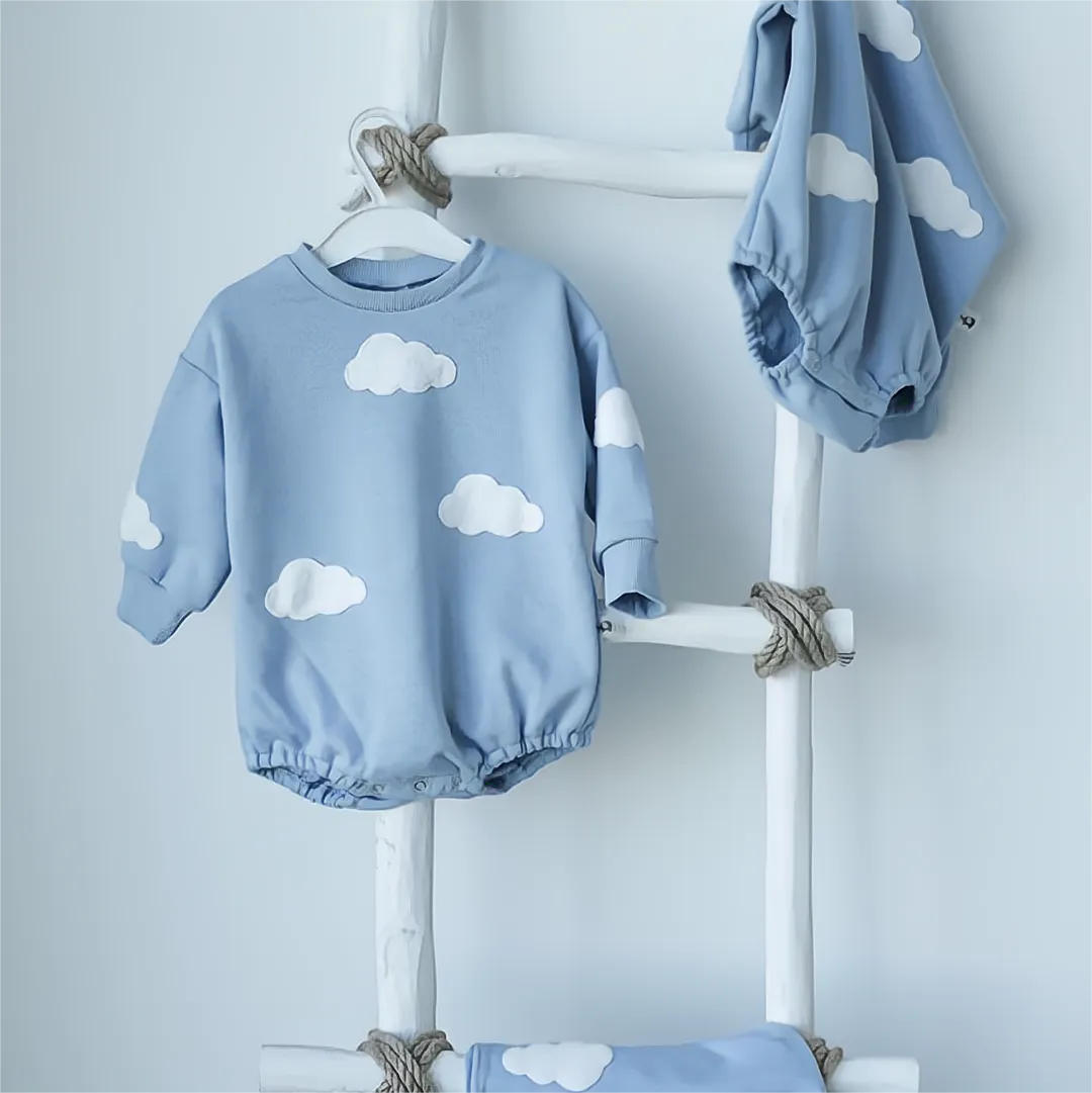 Gender Neutral Baby Cloud Romper