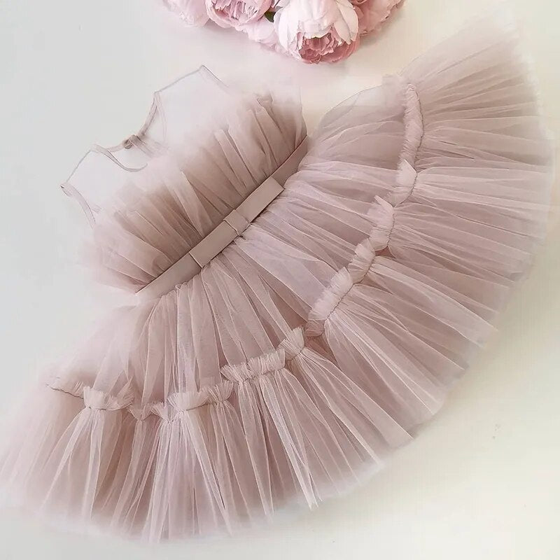 Girls Tulle Princess Dress