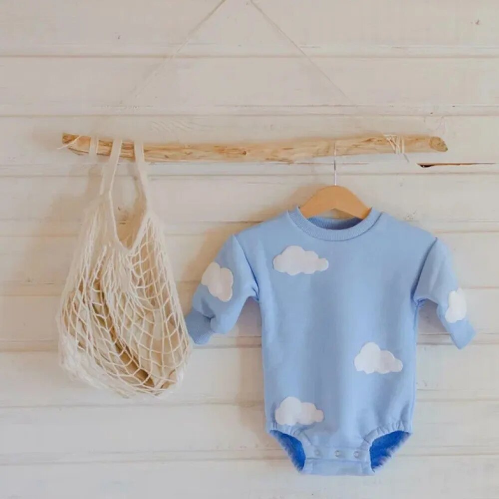 Gender Neutral Baby Cloud Romper